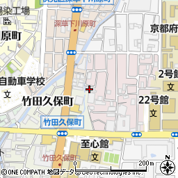 京都府京都市伏見区深草ヲカヤ町周辺の地図