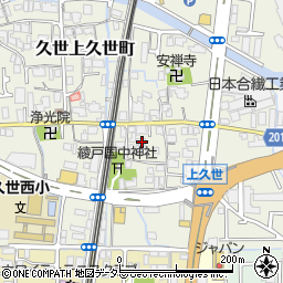 京都府京都市南区久世上久世町686周辺の地図