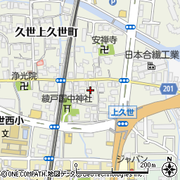 京都府京都市南区久世上久世町687周辺の地図