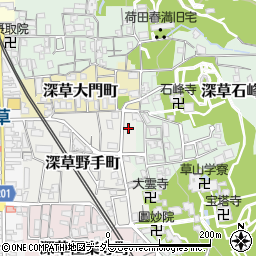 京都府京都市伏見区深草野手町37-11周辺の地図