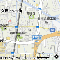 京都府京都市南区久世上久世町704周辺の地図