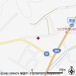 愛知県新城市作手清岳道下周辺の地図
