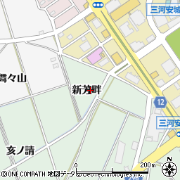 愛知キーステーション安城周辺の地図