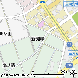 鍵屋カギ丸安城店周辺の地図