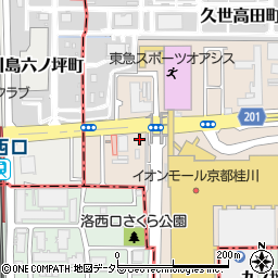 京都府京都市南区久世高田町43周辺の地図