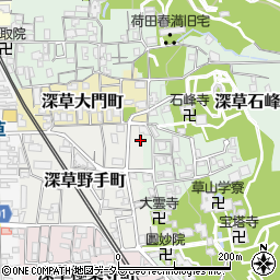 京都府京都市伏見区深草野手町37-10周辺の地図