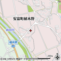 兵庫県姫路市安富町植木野261周辺の地図