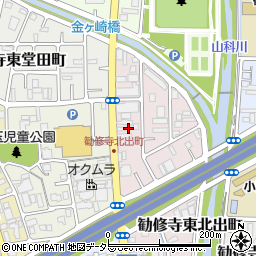 高橋提燈株式会社　山科工場・東営業所周辺の地図