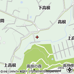 愛知県知多郡東浦町緒川高根周辺の地図