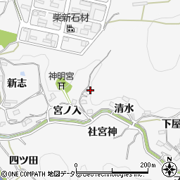 愛知県岡崎市小呂町宮ノ入19周辺の地図