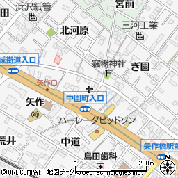 愛知県岡崎市矢作町西河原16周辺の地図
