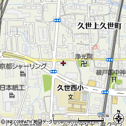 京都府京都市南区久世上久世町398周辺の地図