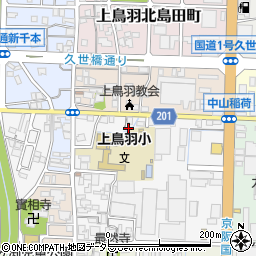 京都府京都市南区上鳥羽城ケ前町225周辺の地図