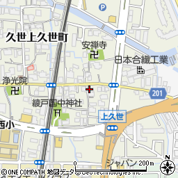 京都府京都市南区久世上久世町824周辺の地図