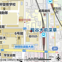 京都市立砂川小学校周辺の地図