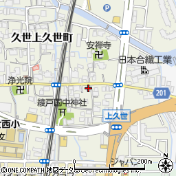 京都府京都市南区久世上久世町689周辺の地図