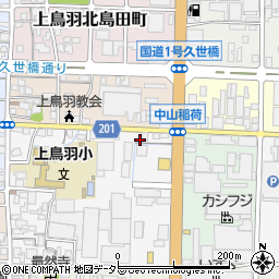 京都府京都市南区上鳥羽城ケ前町232周辺の地図