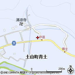 滋賀県甲賀市土山町青土771周辺の地図