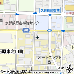 名鉄運輸株式会社京都支店周辺の地図