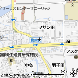 京都府向日市物集女町クヅ子周辺の地図