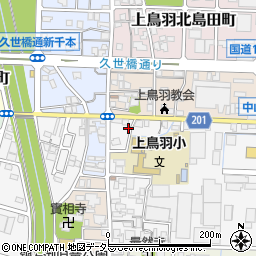 京都府京都市南区上鳥羽城ケ前町207周辺の地図