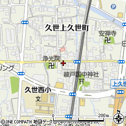 京都府京都市南区久世上久世町443周辺の地図