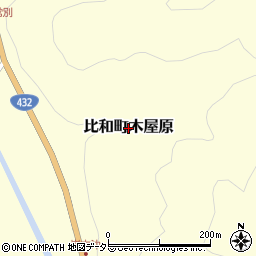 広島県庄原市比和町木屋原周辺の地図