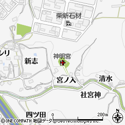 愛知県岡崎市小呂町宮ノ入12周辺の地図