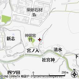 愛知県岡崎市小呂町周辺の地図