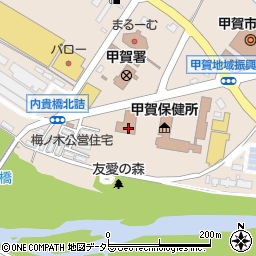 甲賀広域行政組合消防本部水口消防署周辺の地図