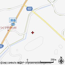 愛知県新城市作手清岳（ハヤシ下）周辺の地図