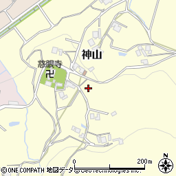 大阪府豊能郡能勢町神山周辺の地図