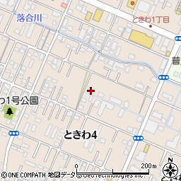 三重県四日市市ときわ周辺の地図