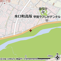 滋賀県甲賀市水口町高塚2周辺の地図