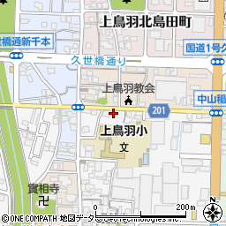 京都府京都市南区上鳥羽城ケ前町215周辺の地図