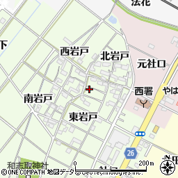 愛知県岡崎市西本郷町東岩戸4周辺の地図