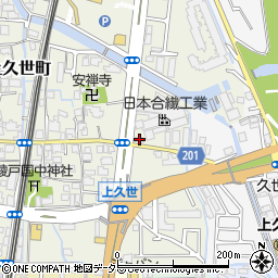 京都府京都市南区久世上久世町722周辺の地図