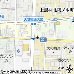 京都府京都市南区上鳥羽南塔ノ本町15周辺の地図