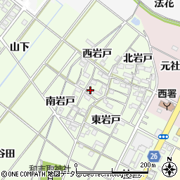 愛知県岡崎市西本郷町西岩戸77周辺の地図