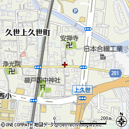 京都府京都市南区久世上久世町425周辺の地図