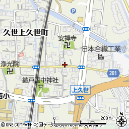 京都府京都市南区久世上久世町642周辺の地図
