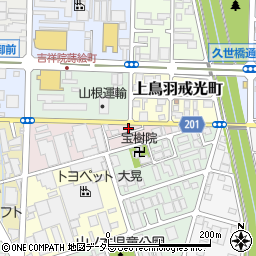 京都府京都市南区上鳥羽南戒光町27周辺の地図