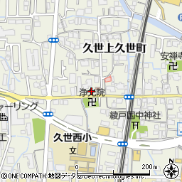 京都府京都市南区久世上久世町268周辺の地図