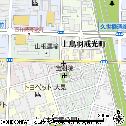 京都府京都市南区上鳥羽南戒光町29周辺の地図