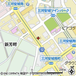 餃子の王将 三河安城店周辺の地図