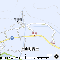 滋賀県甲賀市土山町青土781周辺の地図