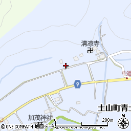 滋賀県甲賀市土山町青土877周辺の地図