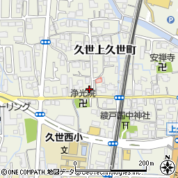 京都府京都市南区久世上久世町262周辺の地図
