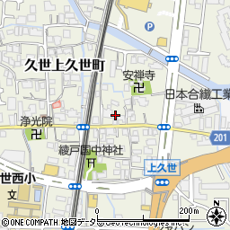 京都府京都市南区久世上久世町617周辺の地図