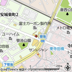 株式会社富士カーボン製造所　管池工場周辺の地図